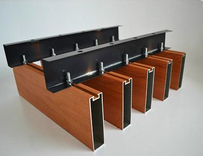 U型鋁方通 型材熱轉印木紋鋁方通吊頂