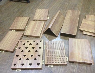 衝孔木紋鋁單板