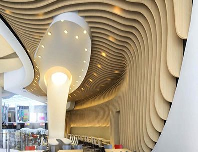 弧形鋁方通幕牆 弧形鋁方通吊頂